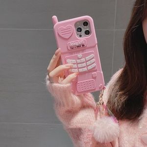 Cute Pink Barbie Girl Pink Phone Anti Drop ( iPhone 14 Pro Max)